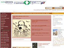 Tablet Screenshot of cubaliteraria.com